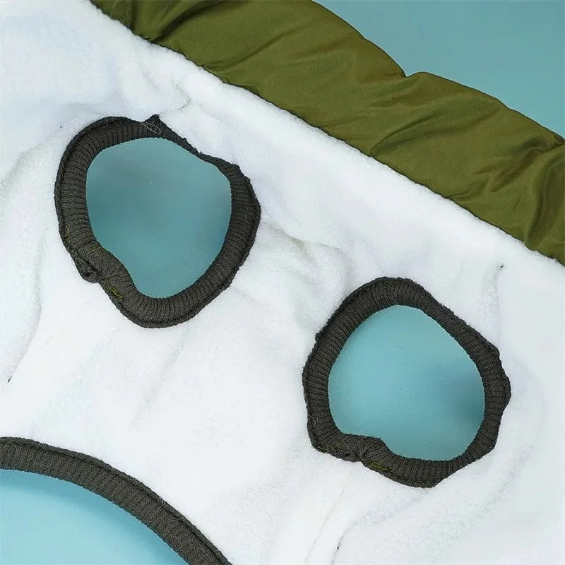 Waterproof Dog Jacket with Harness Winter Warm Dog Coat | Splash-Proof Pet Clothes for Labrador Golden Retriever French Bulldog Pug