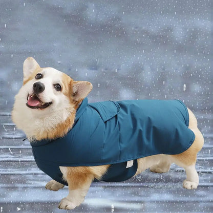 Premium TPU Waterproof Dog Raincoat with Clear Brim | Reflective Safety Pet Rain Jacket | Adjustable Windproof Dog Rain Cloak