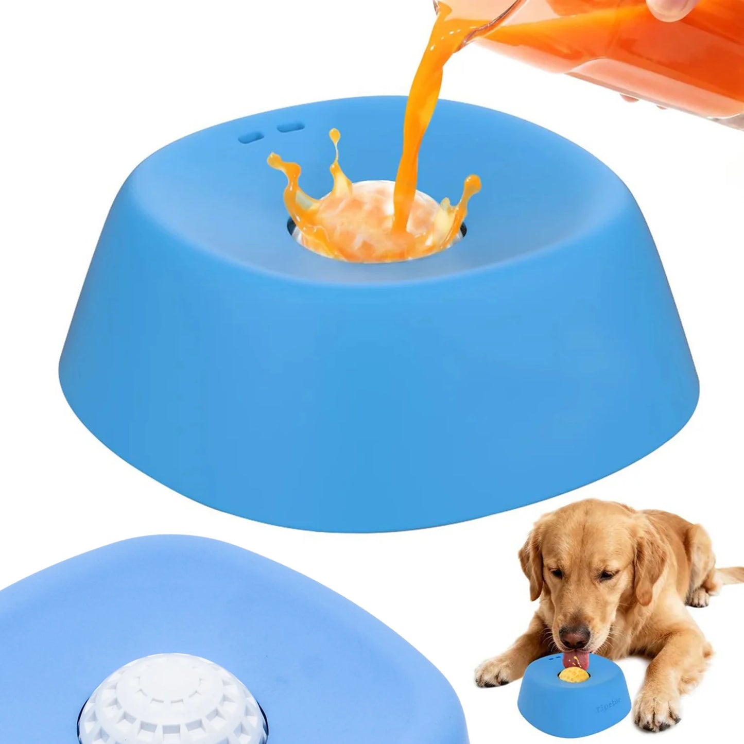 Dog Lick Toy, Slow Feeder & Anxiety Relief Licking Mat for Dogs & Cats, Non-Slip Suction Cup Interactive Food Dispenser for Food