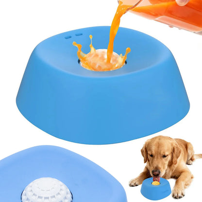 Dog Lick Toy, Slow Feeder & Anxiety Relief Licking Mat for Dogs & Cats, Non-Slip Suction Cup Interactive Food Dispenser for Food
