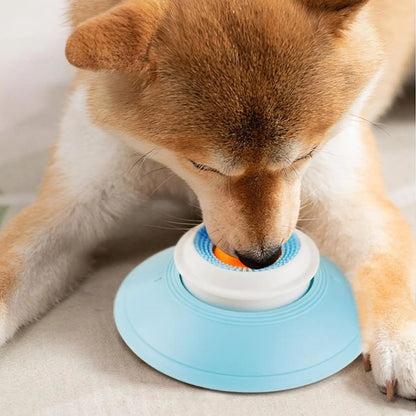 Pet Licking Bowl Dog Slow Feeder with Suction Cup Anti-Choking Snuffle Pet Calming Mat Pet Tongue Cleaning and Smell Toy