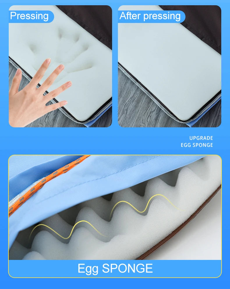 Summer Cooling Dog Bed For Large Medium Dog Puppy Orthopedic Memory Foam Mat With Pillow Breathable Waterproof Washable